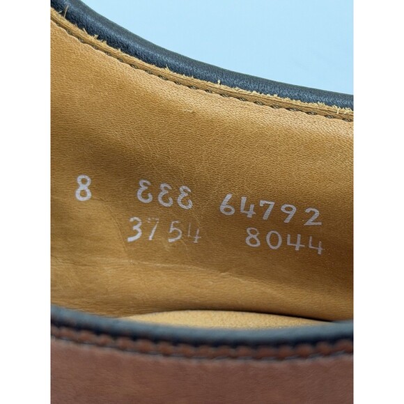 Allen Edmonds Stockbridge Mens 8 Brown Leather Split Toe Blucher Dress Shoes USA main image 9
